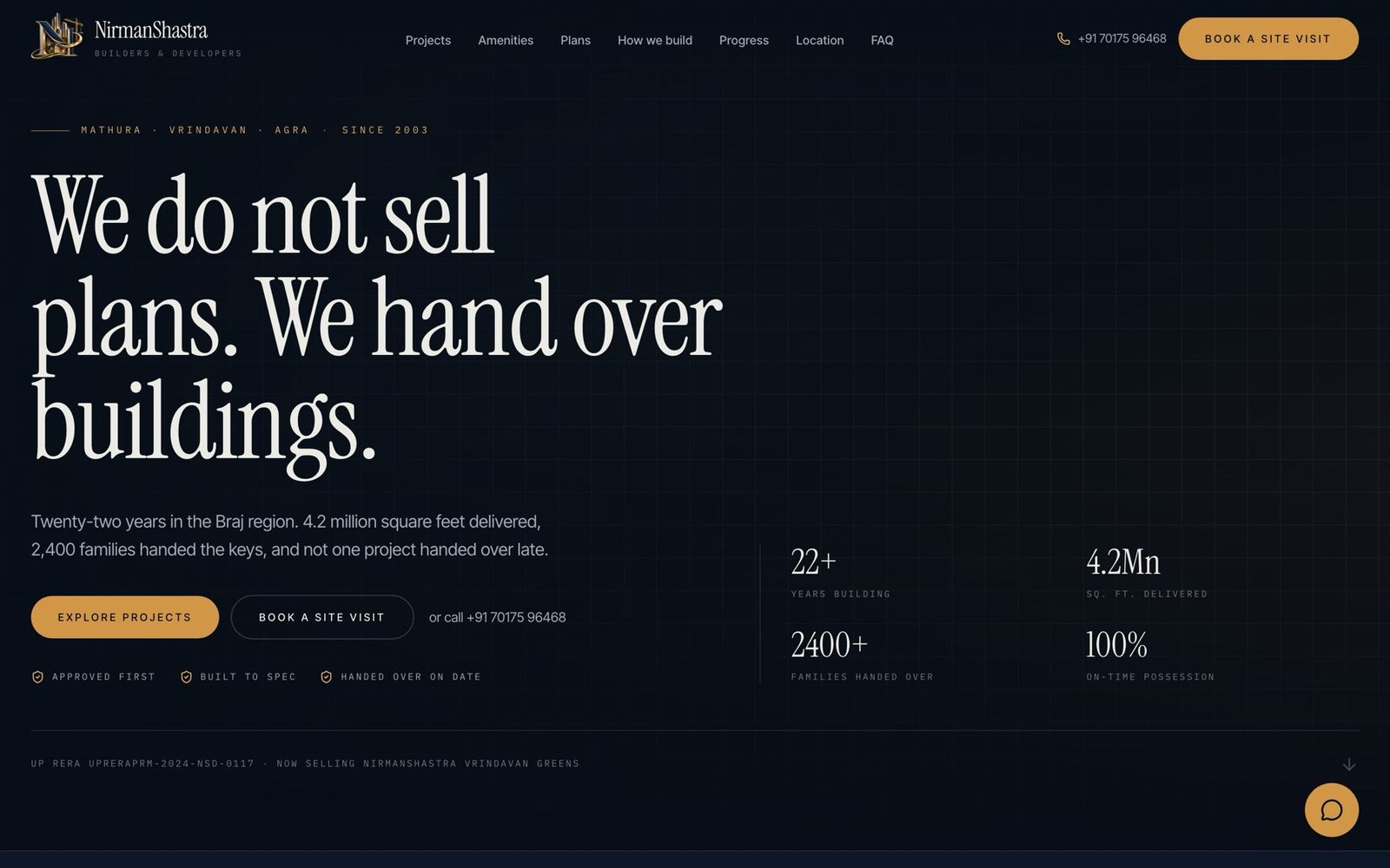 Property Developer Website — Template · Developers